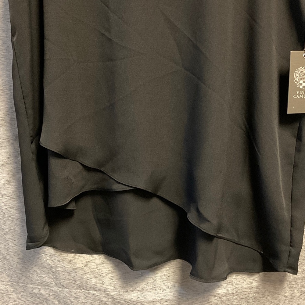 Vince Camuto Black Sleeveless Layered Blouse - Picture 5 of 7